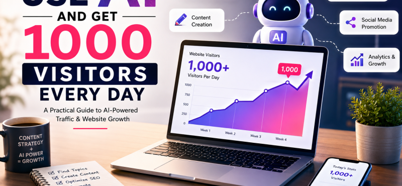 Use AI and Get 1,000 Visitors a Day